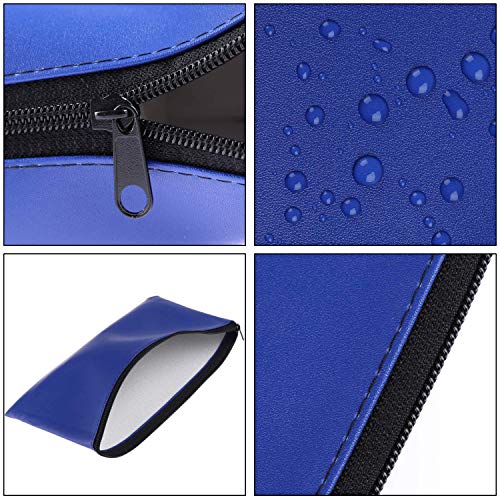 Zipper Bank Bags, 4 Pack Money Pouch PU Leather Cash and Coin Pouch with Zipper (Colorful)