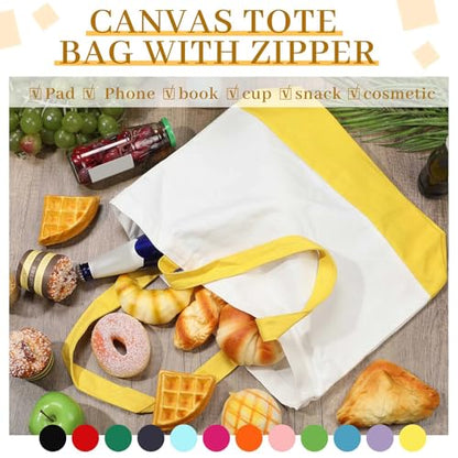 Epakh Canvas Tote Bags Bulk 18.5 x 15 In - color: Multicolor