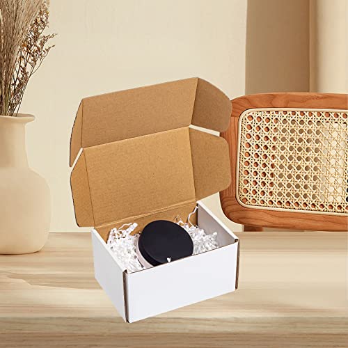Wowxyz White Shipping Boxes 6x4x3" 25 Pack Corrugated Cardboard Box - size: 6x4x3"