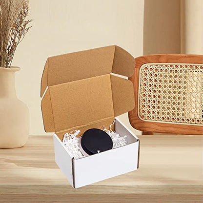 Wowxyz White Shipping Boxes 6x4x3" 25 Pack Corrugated Cardboard Box - size: 6x4x3"