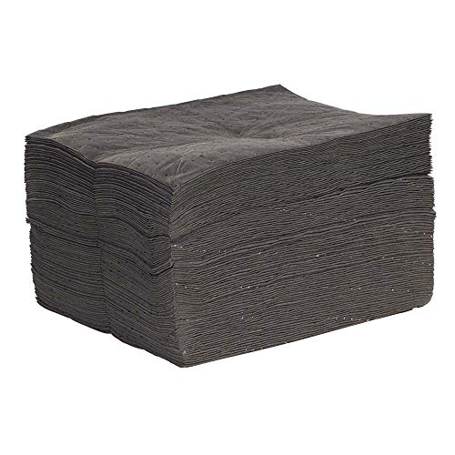 Universal Commander Absorbent Mat Pad Box, Mediumweight, Polypropylene, 19” x 15” (L x W), Gray, Pack of 100 (GPF100M)