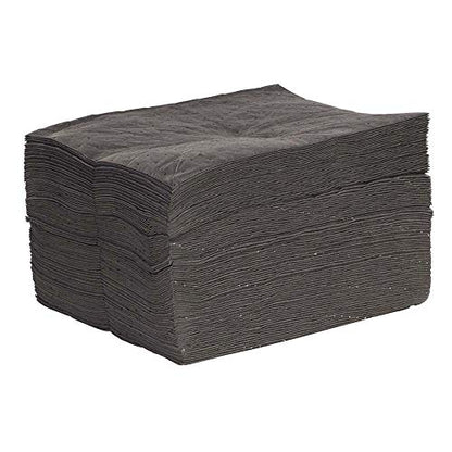 Universal Commander Absorbent Mat Pad Box, Mediumweight, Polypropylene, 19” x 15” (L x W), Gray, Pack of 100 (GPF100M)