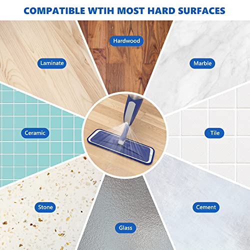 BPAWA Spray Mops for Floor Cleaning: Wet Microfiber Mop for Hardwood Tile - color: Darkblue-gray