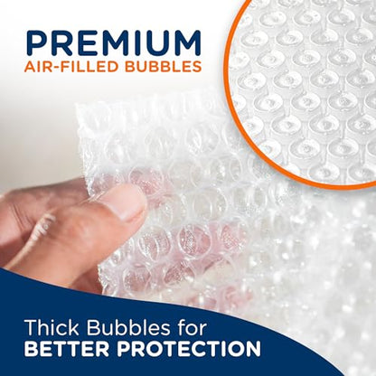Campior Small Bubble Cushioning Wrap for Moving and Shipping - 30 Ft Bubble Packing Wrap for Packaging Boxes and Mailers, Clear Bubble Roll Moving Supplies, Perforated Every 12 inches, Pack of 1 - size: Pack of 1