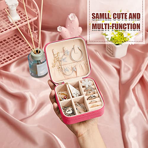 Taiyin 6/12/50 Pcs Travel Jewelry Case Bulk - color: Rosy