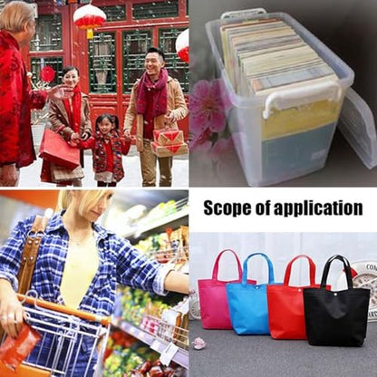 Non-Woven Reusable Shopping Bag, Women Portable Handbag Foldable Cloth Gift Organizer Large Capacity Grocery Storage Tote Pouch(26cm,yellow)