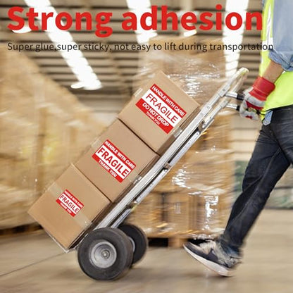2" x 3" Fragile Stickers for Shipping and Moving Please Handle with Care Fragile Thank You Do Not Drop, Warning Stickers Fragile Labels, Permanent Adhesive(2 Rolls, 1000 Labels) - size: 2x3 inch