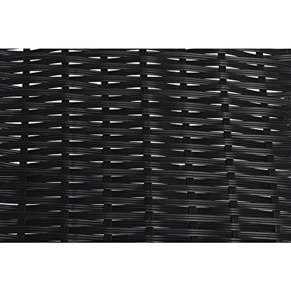 HUBERT Black Storage Basket with Tapered Front - 7 1/2"L x 18"D x 1 1/2" to 5"H - color: Black, size: 7.5"Lx18"Dx1.5-5"H