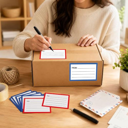 to from Return Address Mailing Labels 120 Pcs Blank Mail Shipping Label