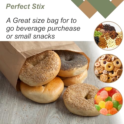 Perfect Stix 2lb Brown Paper Bags- Package of 500ct - size: 2lb - 500ct, style: Brown