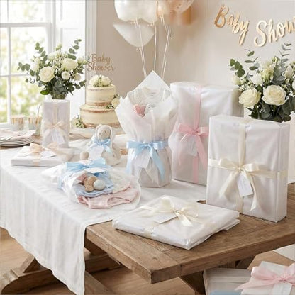 White Gift Wrapping Tissue Paper Bulk for Gift Bags,160 Sheets 20 x 14 Inch - color: White