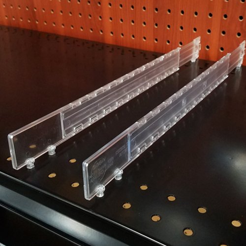 Adjustable Gondola Shelf Dividers - Retracting Item Organizer for Shelves 8" to 12" D - 10 Pack - size: 10 Pack, style: Fits Shelves: 8" to 12" Deep