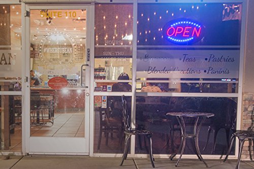 Open Sign for Business, Bright Oval Neon-Style LED Sign