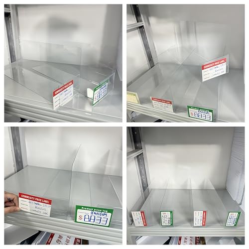 Organizing Essentials Kit - Shelf Dividers, Storage Bin Labels, Index Card Holder, Wire Rack Covers & Shelf Clips with Adjustable Pegs and Label Holders for Pantry, Closet, Office Storage Solutions - size: 3915-Card Slot-UP