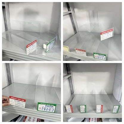 Organizing Essentials Kit - Shelf Dividers, Storage Bin Labels, Index Card Holder, Wire Rack Covers & Shelf Clips with Adjustable Pegs and Label Holders for Pantry, Closet, Office Storage Solutions - size: 3915-Card Slot-UP