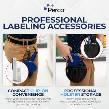 Perco Pro 1 Line Date Label Gun Kit, Includes 8 Digits Date Gun Labeler, 10,000 Plain White Labels, and Preloaded Inker - style: 1 Line Date Gun Kit