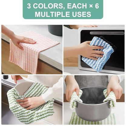 JOYMOOP Microfiber Cleaning Cloth, 5 Piece Set, Small, Multi Color - color: I