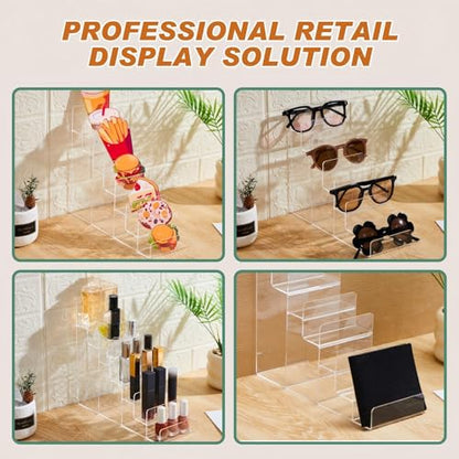 Kathfly 2 Pack 7-tier Acrylic Display Stand for Purses & Wallets - size: 7-tier