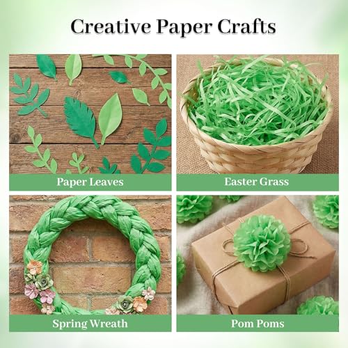Koogel 330 Sheets Green Tissue Paper, 14 X 10 inches - color: Green