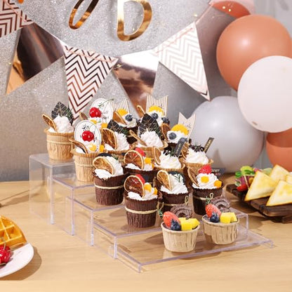 ANDGOO 10 Pack Large Acrylic Display Stands, 2 Set(10”L~11”L~12”L) - color: Clear, size: 10Pcs (10.8”L~11.2”L~11.6”L~12”L~12.4”L)