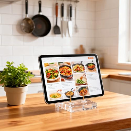 Acrylic Easel Display Stand, Adjustable Gold Peg
