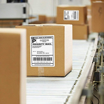 FungLam 4x6 Thermal Labels Fanfold, 1000 Direct Thermal Shipping Labels - size: 4" x 6" - 1000 Labels