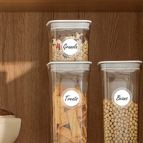 1500 PCS Round Clear Seal Stickers, Transparent Envelope Mail Wafer Seal Self Adhesive Package Circle Label Dots with Perforation Line for Envelopes, Boxes and Gift Packaging (2” in Diameter) - size: 2 inch-1500