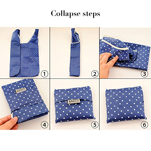 Cloth Tote Bags, Reusable, Foldable, Recycle for Shopping, Fits in Pocket, Eco Friendly for Groceries, Water Resistant, Lightweight, Strong & Durable Large (6Pack)