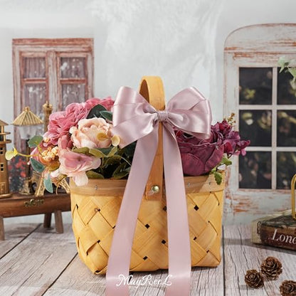 MAYREEL Dusty Rose Satin Ribbon 1 Inch Double Faced 50 Yards - color: Dusty Rose, size: 1 Inch
