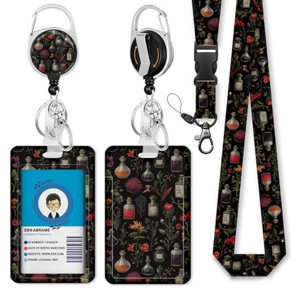 Giancomics Magic Vials Lanyards for ID Badges Holder Retractable Badge Reel - color: Magic Vials
