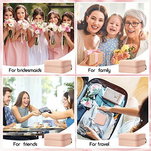 Taiyin 6/12/50 Pcs Travel Jewelry Case Bulk - color: Pink