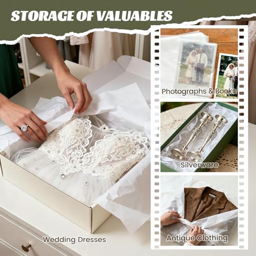 Simetufy 1280 Sheets 20x30 White Tissue Paper Bulk for Packing Moving - color: white, size: 1280 sheets