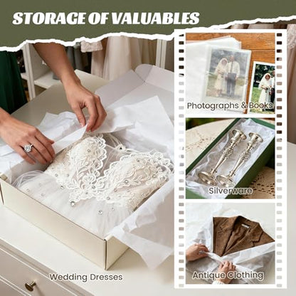 Simetufy 1280 Sheets 20x30 White Tissue Paper Bulk for Packing Moving - color: white, size: 1280 sheets