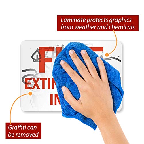 SmartSign - S-1681-EU-10 "Fire Extinguisher Inside" Label | 7" x 10" Laminated Vinyl - size: 7" x 10" Laminated Vinyl