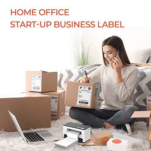 MUNBYN 4x6 Inch Thermal Labels, 1000 Labels/2 Stacks(500 Pcs per Stack) (Pack of 2) - color: White, size: 4x6*1000 (Pack of 2)