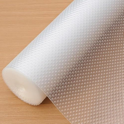 Hersvin Shelf Liner, 10in x 20ft Clear Dot Kitchen Cabinet Lining - color: Clear Dot, size: 10"W x 240"L