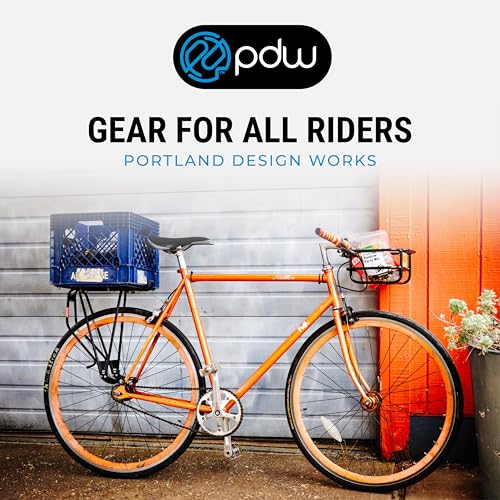 Portland Design Works Takeout Basket - Front Bicycle Attachment Accessories, Small Basket for Adult Bikes - style: Basket With Roll-top Bag