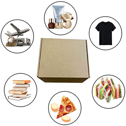 Shipping Boxes 9x9x4 inch Pack of 20, Brown Corrugated Cardboard Mailer Box - color: Brown