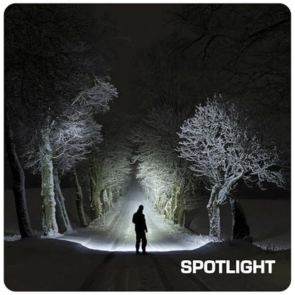 EverBrite Tactical Flashlight, 900 Lumen Zoomable, 3 Light Modes - color: Gray, size: Large