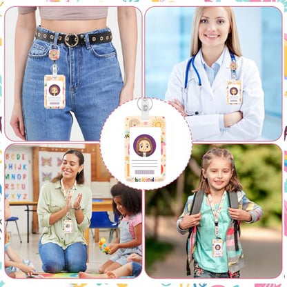 Be Kind Lanyard with Card Holder, Rainbow Badge Holder with Retractable Badge Reel Detachable Cute Rainbow Neck Lanyard for Kids Adults Nurses Teacher Student - style: Rainbow be kind