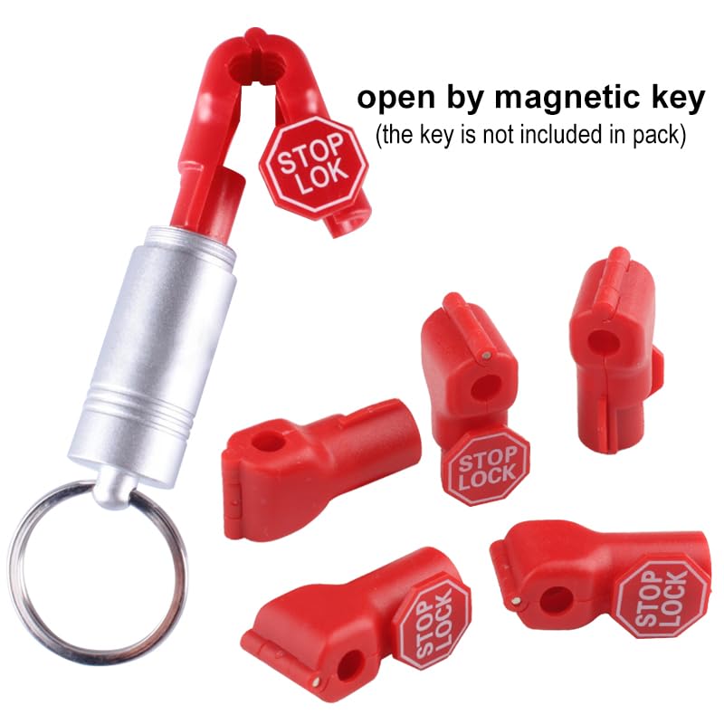 130 PCS Peg Hook Stop Lock, Stop Lock for Retail Shop Display Hooks Lock Fits 4.5-5.9mm Diameter Hooks, Easy Installation and Exquisite Style