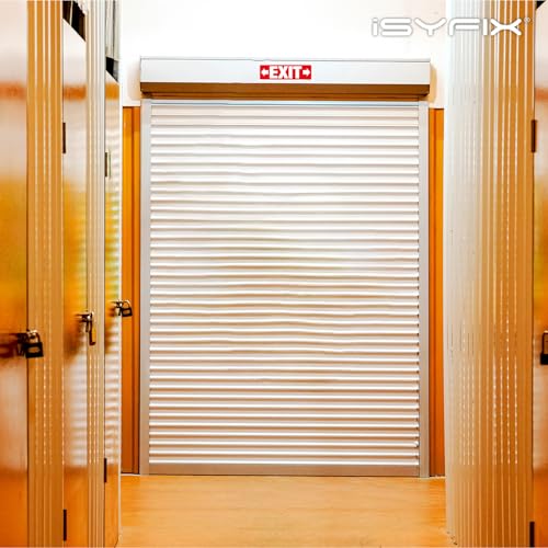 iSYFIX Exit Signs Stickers 2 Pack 12x4 Inch, Directional Right & Left Arrow - color: Sticker Right&Left, size: 2 Pk 12x4