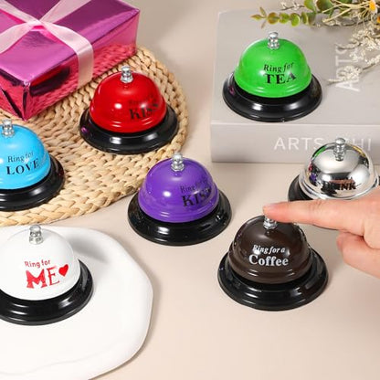 PATIKIL Desk Bell, 3.3" Service Call Bell Ringing, Love, Rose Red - color: Rose Red(love)