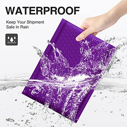 UCGOU Bubble Mailers 5x8.6" Usable Size 5x7" Padded Envelope Purple 50 Pack - color: Purple, size: 5x8.6" 50PC