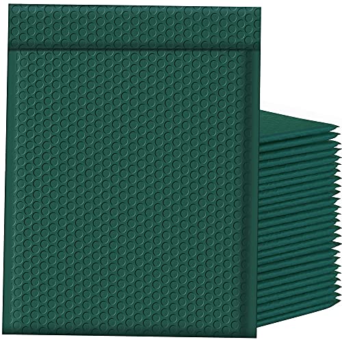 Famagic Bubble Mailers 10.5x16 Inch 25pc Ultramarine Green Shipping Bags, Chic Packaging Bags For Small Business, Colored Padded Mailing Envelopes, Opaque Matte Self Seal Bubble Poly Mailers Bulk #5 - color: Ultramarine Green, size: 10.5x16 25pcs