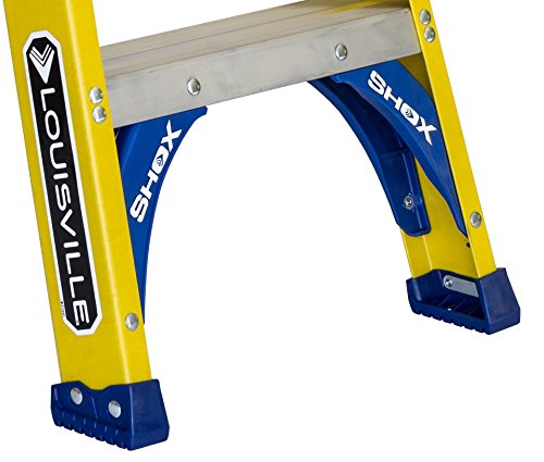 Louisville Ladder 6 ft Fiberglass Step Ladder, FS2006, Type I, 250 lbs - size: 6 feet