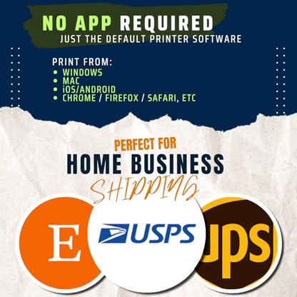 JETZAP Pre-Cut 4x6 Shipping Labels | Work on Most Inkjet and Laser Printers | Just Load & Print | USPS UPS FedEx for Home Printers | 120 Pack