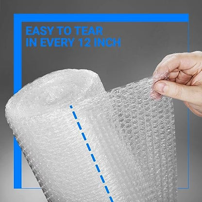 Bubble Cushioning Wrap Pacific Mailer 5/16 Inch x 12 Inch x 72Feet Total [2 Rolls of 36 Feet] Bubble Cushioning Wrap for Packing Moving Supplies Perforated Every 12" - size: 2 Rolls of 12in x 5/16in x 36ft (Total 72ft)