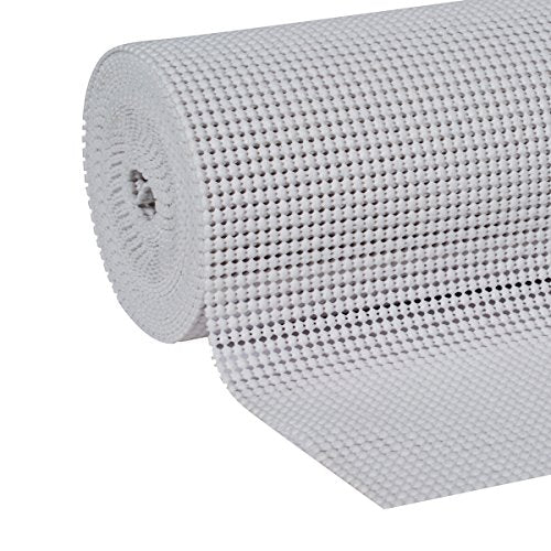 Duck Non-Adhesive Shelf Liner Select Grip EasyLiner, 12-inch x 20 Feet, White - color: White, size: 12-Inch x 20 Feet