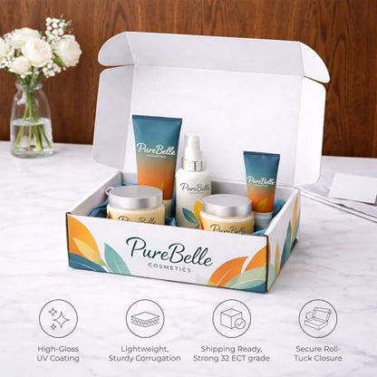 Personalized Mailer Box, Add Logo or Text, 9" x 6" x 4", 12 Pack, White Cardboard Gift Box, Medium Corrugated, Shipping Boxes for Small Business, Custom Packaging, Subscription Box - size: 9" x 6" x 4"